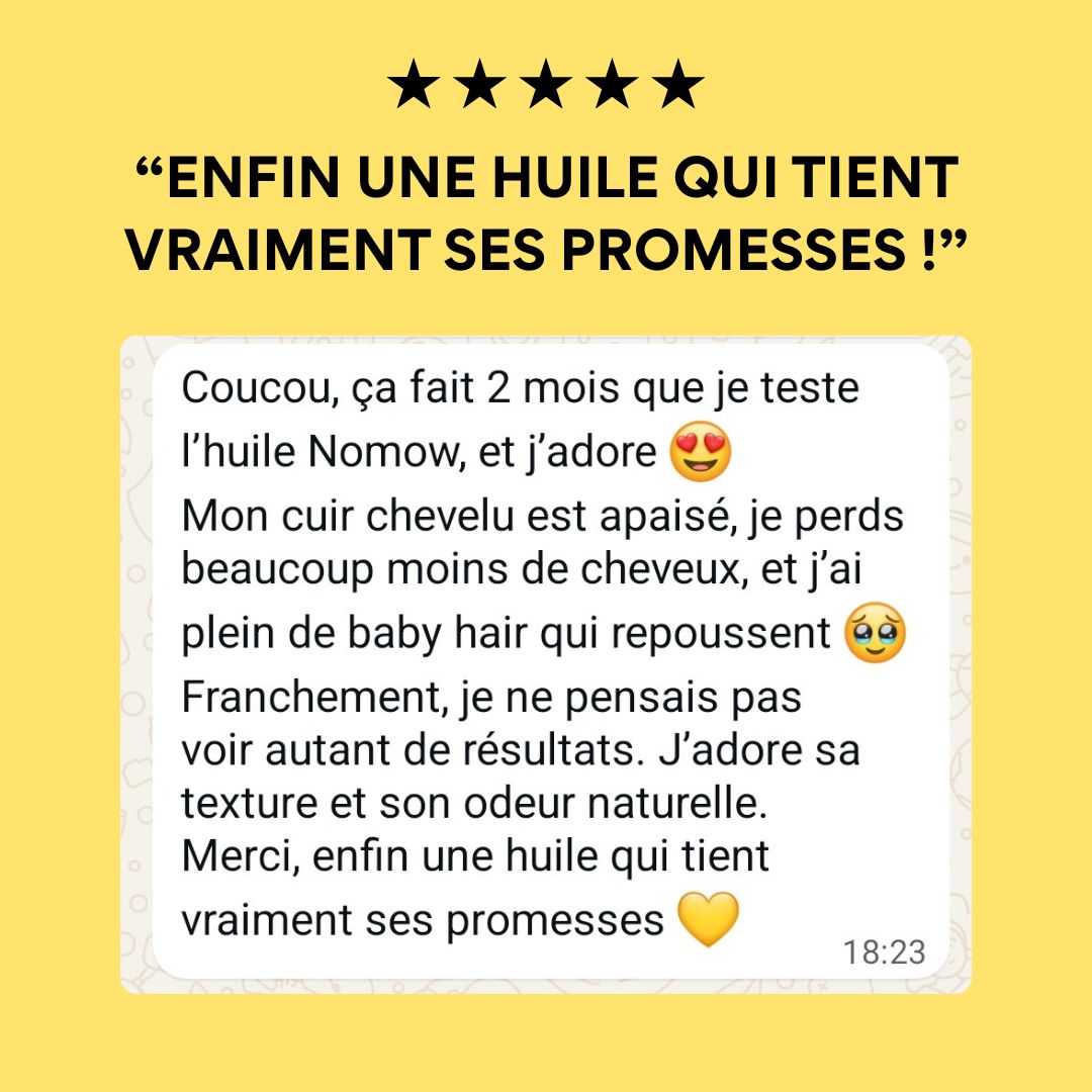 Nōmow - Huile Capillaire Fortifiante