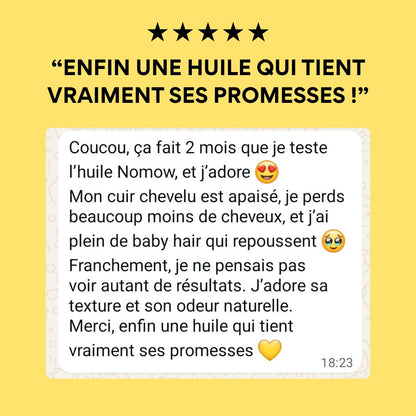 Nōmow - Huile Capillaire Fortifiante